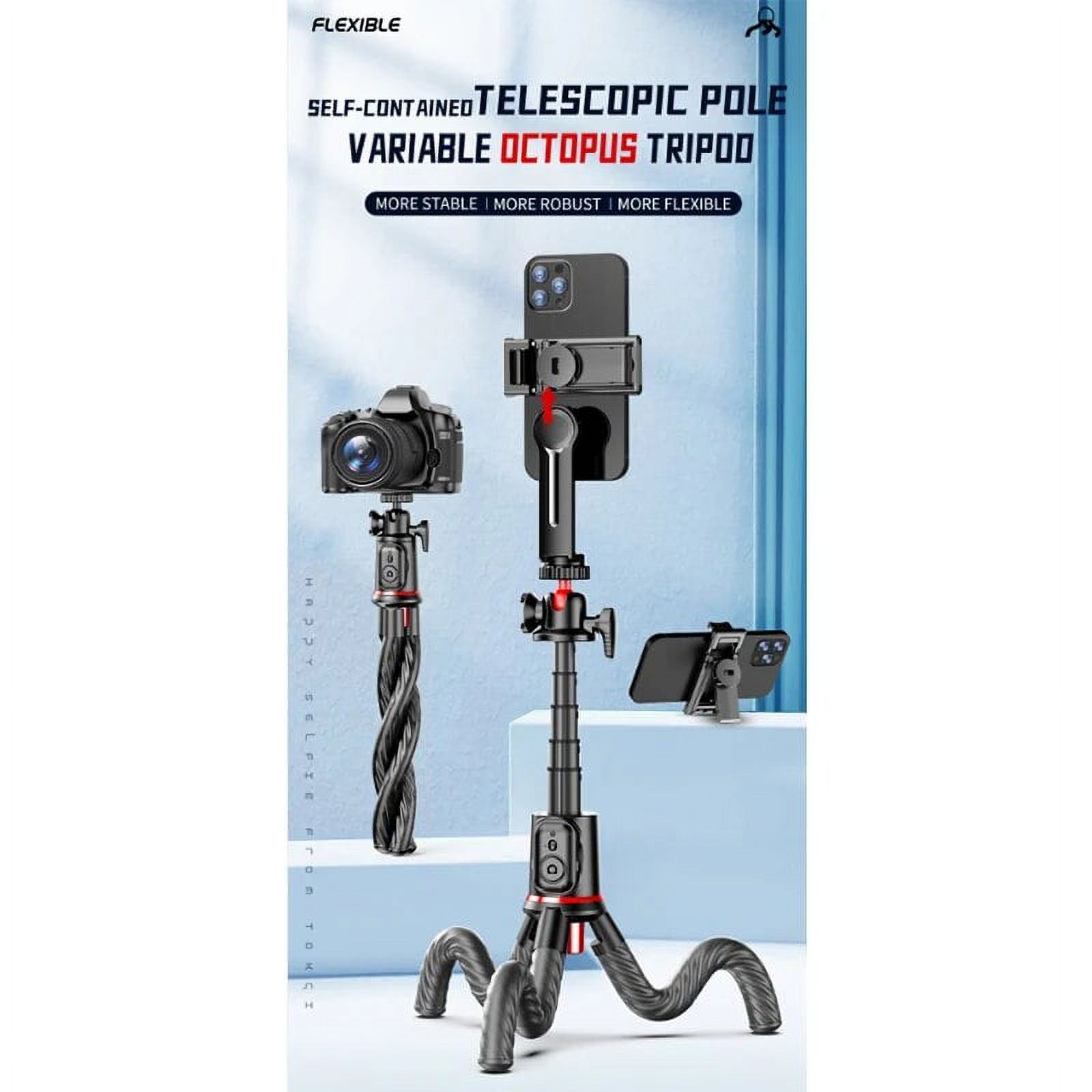Octopus selfie stick, tripod phone, mini single handheld desktop camera holder, outdoor live camera desktop holder