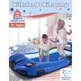 thumbnail image 4 of Cherimor Inflatable Toddler Bed, Racing Vehicle Blow Up Mattress for Kids Travel with 4-Side Safety Rail Bumpers, 2-Min Quick Auto Pump, Heavy Duty 330lb Capacity, Portable Toddler Airbed, Blue, 4 of 9