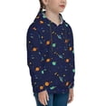 thumbnail image 3 of Balery Space Galaxy Pattern Boys Hoodie, Youth Pullover Hooded Sweatshirt, Kangaroo Pocket Hoodie for Kids Girls -Medium, 3 of 6