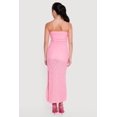 thumbnail image 3 of Women's Textured Knit Side Slit Tube Maxi Dress, 3 of 3