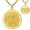 St. Cecilia, variant on St. Christopher Necklace for Men, 14K Gold Plated Patron Saint Medal, Catholic Gift with 22"+2" Chain