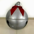 thumbnail image 5 of Chmadoxn Giant Christmas Jingle Bell 24 Inch LED Christmas Inflatable Balls Outdoor Christmas Inflatables Blow up Christmas Yard Garden Decorations for Lawn Porch Patio Eaves Pool, 5 of 9