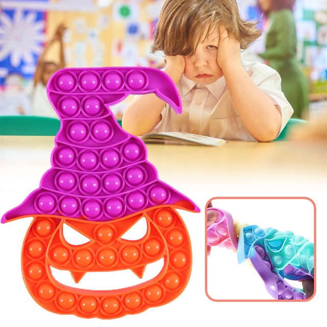 Presione La Burbuja Juguete De Calabaza De Halloween Juguetes Educativos Autismo Necesidades Especiales Alivio Del Estrés Juguetes De Descompresión De Silicona Grandes Regalos Para Niños Vogacara HA038428-00
