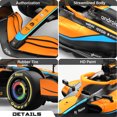 thumbnail image 3 of VOLTZ TOYS Licensed McLaren MCL36 F1 RC Car 1:18 Scale Remote Control Race Car with 2.4GHz, LED Lights, Toy for Kids & Adults, 3 of 6