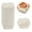 White, variant on Bexikou 20 Pcs 5 oz Square Baking Cups with Clear Lid,Kraft Paper Mini Cake Pans,Square Cupcake Cups,Mousse Cake Liner, Disposable Dessert Container for Souffle Wedding Birthday Party Picnic