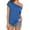 Light Blue, variant on One Shoulder Tops for Women - Ladies Off The Shoulder Blouse Short Sleeve T Shirts Loose Summer Casual Tees (XL, Purple)