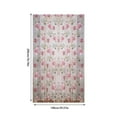thumbnail image 2 of HCBY 2PCS Retro Floral Sheer Curtains with Peony Rose Pattern - Vintage Elegant Voile Drapes for Living Room, Bedroom, Dining Room, Rod Pocket Design​(Pink,78"x39"), 2 of 5