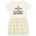 thumbnail image 3 of Inktastic I'm Cray Cray for Kindergarten Fun Crayons Girls Toddler Dress, 3 of 5