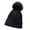 Black, variant on NOKIO Child Snowflake Pom Pom Hat Baby Christmas Sweater Beanie Kids Christmas Sweater Hat Children'S Holiday Knit Cap Baby Girls Boys Soft Warm Knit Hat Kids Winter Hat With Hood Cap
