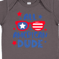 thumbnail image 4 of Inktastic 4th of July All American Dude with Red and Blue Glasses Boys Baby Bodysuit, 4 of 5