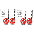 thumbnail image 1 of Kit de Support de Roue d'Entraînement pour Vélo pour Enfants de 12/14/16/18/20 Pouces, Rouge, 4 x Support de Roue d'Entraînement pour Bicyclette (avec Outils d'Installation), Rouge, 1 of 7