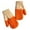 multicolor, variant on Kids Winter Knit Mittens Cream & Orange Two-Tone Soft Warm Gloves for Toddler & Little Kids Cold Weather Hand Warmers