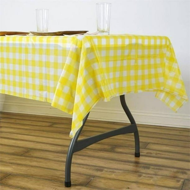 Efavormart Buffalo Plaid Tablecloth 54" x 72" Rectangular Spill Proof