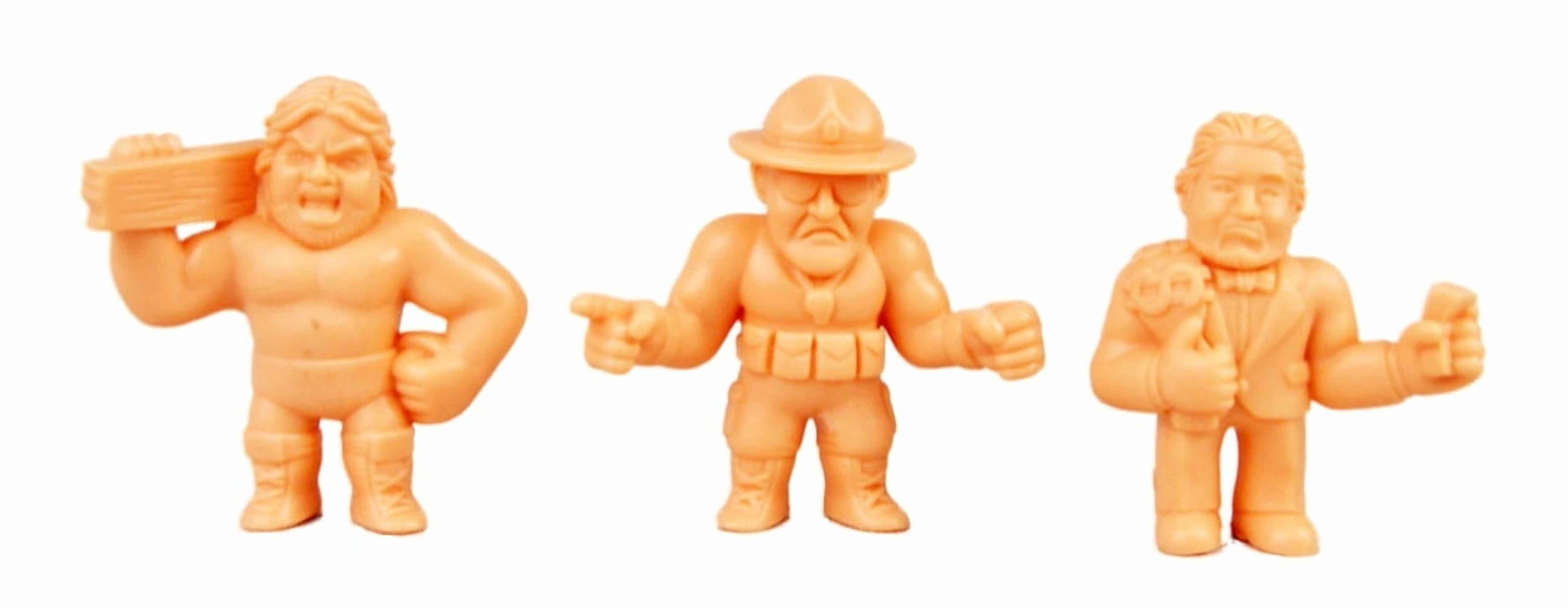 WWE M.U.S.C.L.E 12 Figure Set Andre Giant Iron Sheik Jake Snake Macho Man Junkyard Dog Mean Gene Rowdy Roddy Piper Ultimate Warrior Million Dollar Sgt Slaughter Ric Flair Hacksaw Jim Duggan Muscle Men