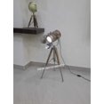 thumbnail image 2 of Designer Nautical Search Light Wooden Mini Floor Tripod Lamp Home Decor, 2 of 3