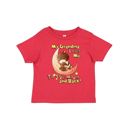 

Inktastic My Grandma Loves Me to the Moon and Back Boys or Girls Toddler T-Shirt