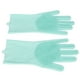 thumbnail image 2 of Guantes de aseo para mascotas, depilación, masaje, desmudamiento, silicona, baño, champú, guantes para perros y gatos, color verde, 2 of 14
