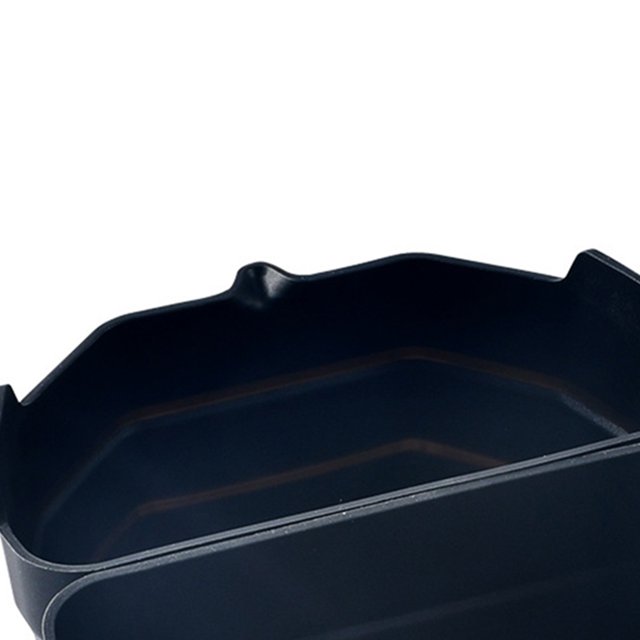 Forro Divisor De Olla De Cocción Lenta Revestimiento divisorio para olla de cocción lenta Revestimiento de silicona Suministros de cocina fáciles de limpiar (negro) Tmvgtek Libre de BPA