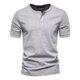 thumbnail image 1 of . Playeras Hombre Camisa Henley Manga Corta Casual Cuello V, 1 of 4