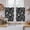 Black, variant on Blue Paisley Kitchen Curtain for Berdoom Living Room Cafe 54 Inch Length, Ethnic Vintage Floral Botanical Abstract Tiers Curtains Light Filtering Drapes Rod Pocket Window Treatment 2 Panels 52"Wx54"L