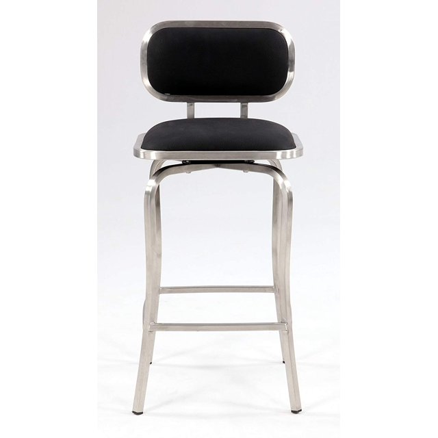 Chintaly Tabouret de Comptoir Pivotant 1192-CS-BLK
