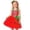 A-Red30, variant on XUELUO Baby Girls Dresses Bow Strawberry Design Spaghetti Strap Polka Dot Tulle Skirts Toddler Gown For Carnival Party