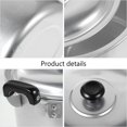 thumbnail image 3 of PTOOTP 1Pc Multifunctional Black Cooking Pot Aluminium Steamer for Kitchen Use, 3 of 8