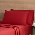 thumbnail image 2 of Mainstays Extra Soft Adult Jersey Bed Sheet Set, Full, Red Sedona, 4 Pieces, 2 of 5