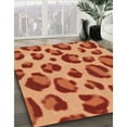 thumbnail image 3 of Ahgly Company Machine Washable Indoor Square Transitional Orange Area Rugs, 6' Square, 3 of 7