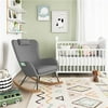 Baby Relax DE8944 Crossley Rocker Chair with Storage Pockets, Gray