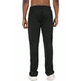 thumbnail image 4 of Tyhengta Mens Pants Athletic Open Bottom Running Pants Mesh Mens Sweatpants with Pockets Black/Grey L, 4 of 9