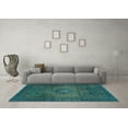 thumbnail image 3 of Ahgly Company Indoor Rectangle Abstract Light Blue Modern Area Rugs, 6' x 9', 3 of 4