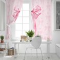 thumbnail image 5 of Pink Bow Blackout Curtains for Bedroom/Living Room, Cute Watercolor Girls Cartoon Luxury Thermal Insulated Kitchen Drapes with Grommets, Light Blocking Window Treatment, 2 Panels 42" x 45", 5 of 7