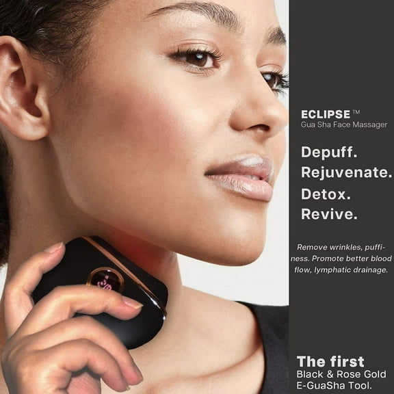 Gua Sha Facial Tools, Face Sculpting Tool, Electric Face Massager with 3-Level Heat & Vibration, Anti-Aging, Neck & Face Lift