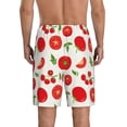 thumbnail image 3 of Gaeub Fresh Red Tomato Printed Men's Short Pajama Pants, Lightweight Lounge & Sleep Bottoms Keep You Cool - 3X-Large, 3 of 9
