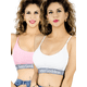 thumbnail image 1 of Set de 2 Bras Mujer Unitalla Con Copas Push Up Peto Medio Comodidad Sin Varilla, 1 of 5