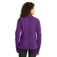 thumbnail image 3 of Port Authority Microfleece 1/2Zip Pullover (L224) Amethyst Purple, XS, 3 of 3