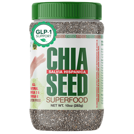 Sanar Naturals Chia Seed Superfood, Dietary Fibers, Protein and Omega-3, Gluten Free, Vegan, 10 oz