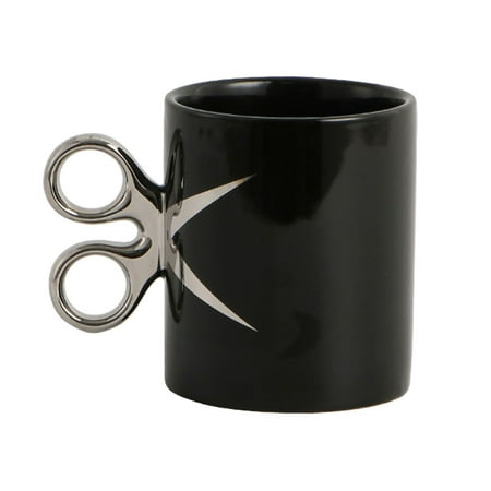 

Hzsb Scissor Handle Ceramic Cup 350ml Novelty Barber Hairdresser Tea Coffee Mug Gift Colorful Glaze Crafts Cup