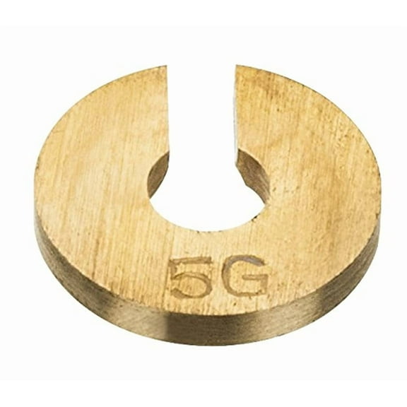 Eisco Labs Brass 5 gram Slotted weight ( Spare / replacement )