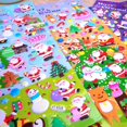 thumbnail image 1 of Christmas Foam Stickers For Kids Toddlers Santa Claus Sticker Cute Cartoon Education Classic Toy Children Boys Girls Gifts heqiyong LED, 1 of 2
