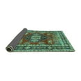 thumbnail image 2 of Ahgly Company Indoor Square Persian Turquoise Blue Traditional Area Rugs, 4' Square, 2 of 4