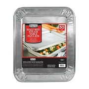 Daily Chef Aluminum Half Steam Table Pan Lids, 30 Ct
