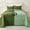 Green, variant on Evenhug 3-Piece Queen Quilt Set Soft Patchwork Pattern Bedding Set Lightweight Microfiber Ultrasonic Bedspread With Shams for All Season, Green, 90"*92"