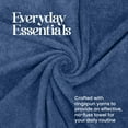 thumbnail image 6 of Utica 6-Piece Towel Set | 100% Cotton Soft & Absorbent Everyday Towels | Blue, 6 of 8