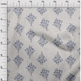 thumbnail image 3 of oneOone Cotton Poplin Dusty Blue Fabric Block Craft Projects Decor Fabric Printed By The Yard 56 Inch Wide, 3 of 6