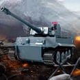thumbnail image 3 of Tanque RC Guerra Militar Batalla Lanzamiento Campo a través Coche de control remoto World of Tank Azul, 3 of 9