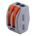 thumbnail image 4 of 20pcs 2 Way Reusable Spring Lever Terminal Block Electric Cable Connector Wire, 4 of 5