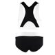thumbnail image 4 of Moda mujer gimnasio deportes fitness yoga entrenamiento sujetador pantalones cortos traje conjunto blanco M, 4 of 5