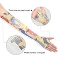 thumbnail image 3 of Manches de Bras en Soie Glacée avec Trou pour le Pouce pour Course Cyclisme Conduite Sports Extérieurs, 3 of 7